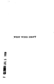 Cover of: West wind drift by George Barr McCutcheon