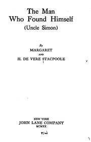 Cover of: The man who found himself (Uncle Simon) by Margaret Robson Stacpoole