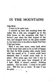 In the mountains by Elizabeth von Arnim, Mary Annette Countess Von Arnim