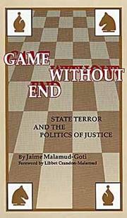 Cover of: Game without end: state terror and the politics of justice