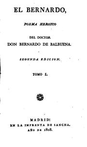 El Bernardo by Bernardo de Balbuena