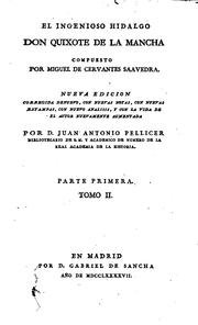 Cover of: El ingenioso hidalgo don Quixote de la Mancha by Miguel de Cervantes Saavedra
