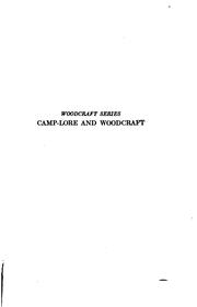 Cover of: ...The American boys' handybook of camp-lore and woodcraft