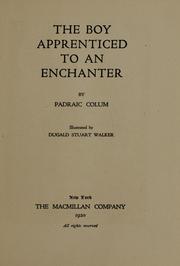 Cover of: The boy apprenticed to an enchanter by Padraic Colum