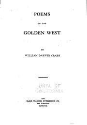 Cover of: Poems of the golden West