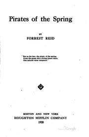 Cover of: Pirates of the spring by Forrest Reid