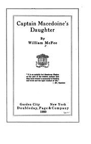 Cover of: Captain Macedoine's daughter by McFee, William