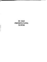 Cover of: In old Pennsylvania towns