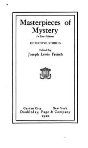 Cover of: Masterpieces of mystery ... | Joseph Lewis French