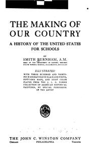 Cover of: The making of our country by Burnham, Smith, Burnham, Smith