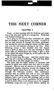 Cover of: The next corner