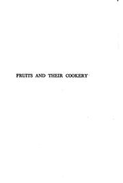 Cover of: Fruits and their cookery