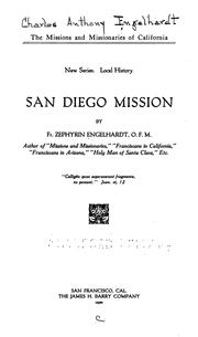 Cover of: San Diego mission by Zephyrin Engelhardt