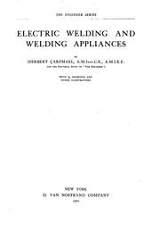 Cover of: Electric welding and welding appliances