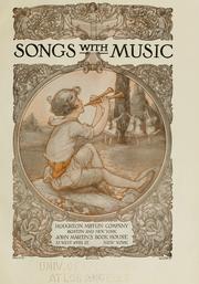 Cover of: Songs with music