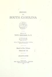Cover of: History of South Carolina