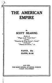 Cover of: The American empire