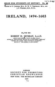 Cover of: Ireland, 1494-1603