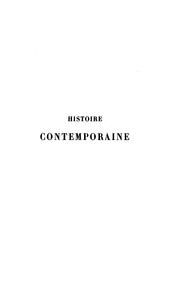 Cover of: Histoire contemporaine: la chute de l'empire, le Gouvernement de la défense nationale, l'Assemblée nationale