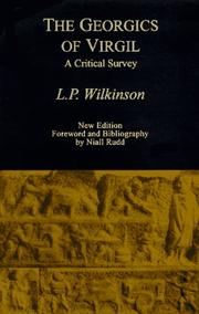 The Georgics of Virgil by L. P. Wilkinson