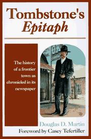 Cover of: Tombstone's Epitaph