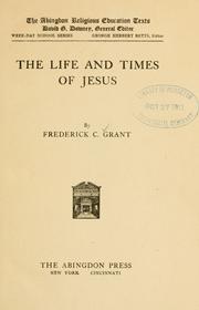Cover of: The life and times of Jesus