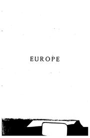Cover of: Europe.