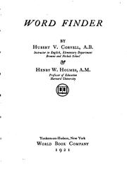 Cover of: Word finder