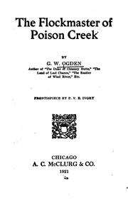 Cover of: The flockmaster of Poison Creek by Ogden, George W.