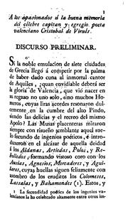 Cover of: El Monserrate del capitan Cristobal de Virués. by Cristóbal de Virués