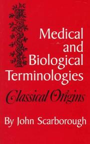 Medical and Biological Terminologies by John Scarborough