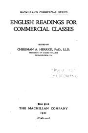 Cover of: ... English readings for commercial classes