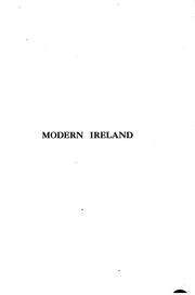 Cover of: A list of books on modern Ireland in the Public library of the city of Boston.