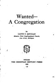 Cover of: Wanted - a congregation