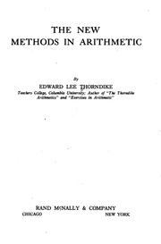 Cover of: The new methods in arithmetic