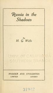 Cover of: Russia in the shadows by H. G. Wells