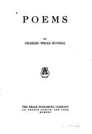 Cover of: Poems by Russell, Charles Wells