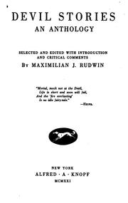 Cover of: Devil stories by Maximilian J. Rudwin