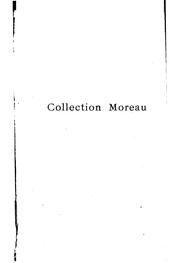 Cover of: Catalogue de la collection Moreau by Etienne Moreau-Nélaton