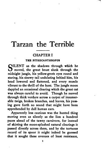 Tarzan the terrible. by Edgar Rice Burroughs