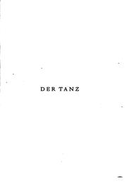 Cover of: Der tanz
