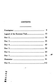 A legend of the Kootenai trail by James G. Ferbrache