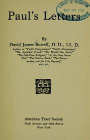 Cover of: Paul's  letters