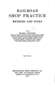 Cover of: Railroad shop practice: method and tools