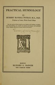 Cover of: Practical hymnology by Poteat, Hubert McNeill