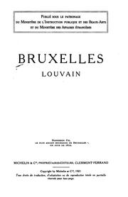 Cover of: Bruxelles, Louvain. by 