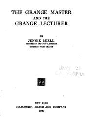 Cover of: The Grange master and the Grange lecturer