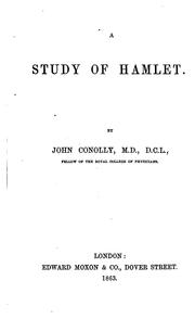 Cover of: A study of Hamlet.