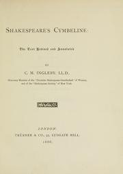 Cover of: Shakespeare's Cymbeline