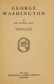 Cover of: George Washington by Ada Russell